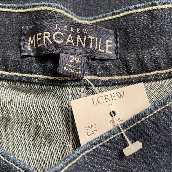 J Crew Mercantile Denim Crop Jeans High Rise Wide Leg Trousers Size 29 New u - Picture 11 of 13